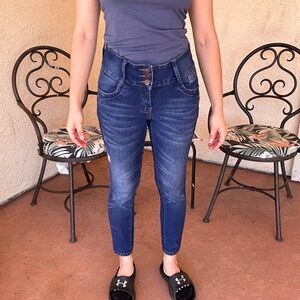 High-Waist Dark Blue Women’s Jeans